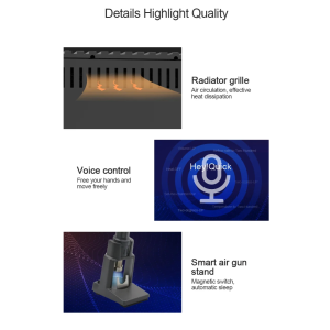 Quick 861 Pro Rework Station Digital Intelligent Hot Air 1300W SMD De Soldering