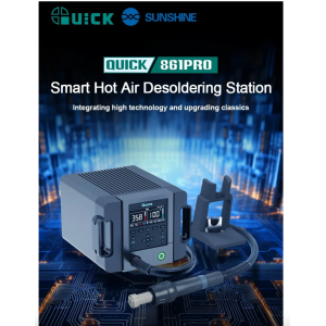 Quick 861 Pro Rework Station Digital Intelligent Hot Air 1300W SMD De Soldering