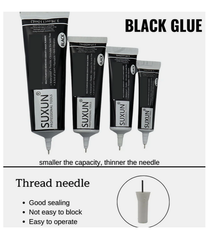 Suxun T-7000 BLACK Glue Super Adhesive Cell Phone Touch Screen Repair Craft - 110 ml