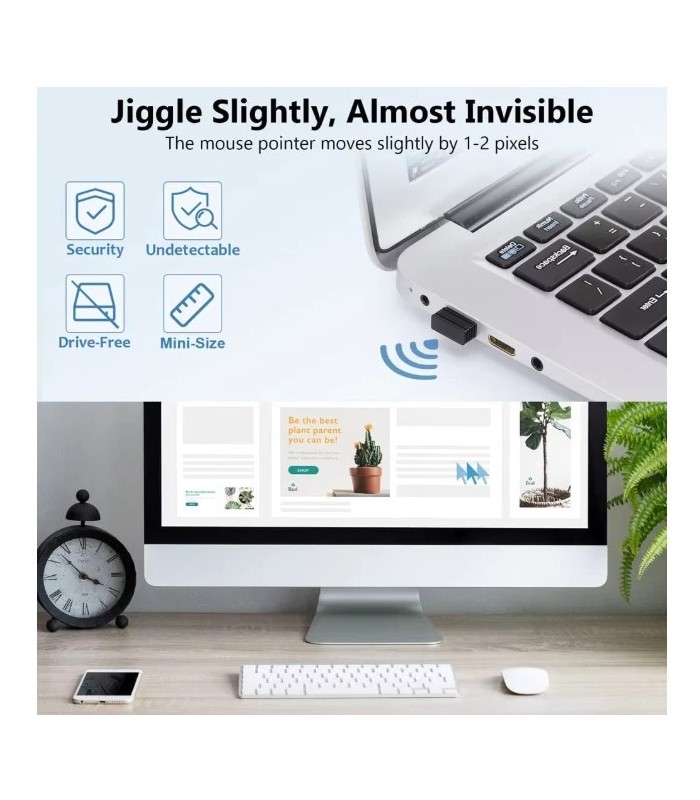 Mouse Jiggler Mover Wiggler Simulator Undetectable Discrete USB Windows Mac