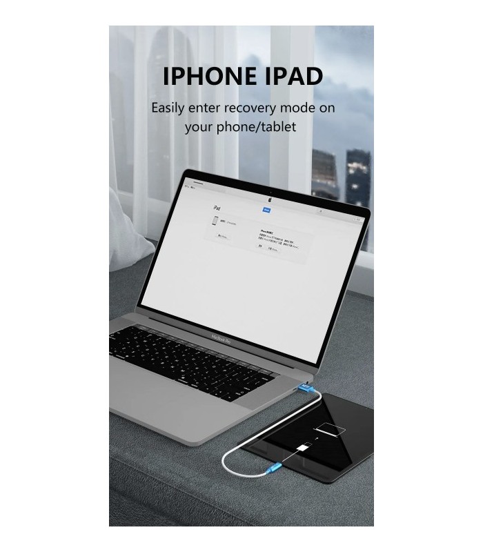 MaAnt Y-15 iPhone and iPad type C DFU Recovery Mode Cable 15 & iPad Pro 11 / 12.9