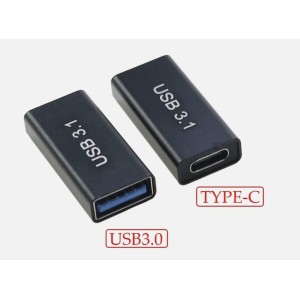 USB A to Type C Female Charging Data Cable Lead OTG Adapter connector
