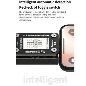 Mechanic T824 SE Mobile Phone Tail Insertion Detector Automatic Tail Plug Tester For Lightning  / Type-C