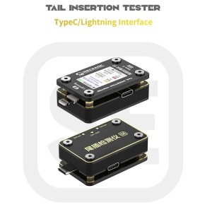 Mechanic T824 SE Mobile Phone Tail Insertion Detector Automatic Tail Plug Tester For Lightning  / Type-C