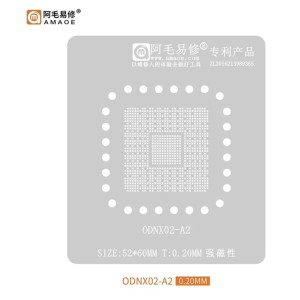 Reballing Stencil Amaoe ODNX02-A2 BGA for Nintendo Switch 52mm x 60mm x 0.2mm