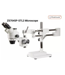 Boom 7-50X Dual Arm Stereo Microscope ZSM7045-STL2 with LED light barlow lens