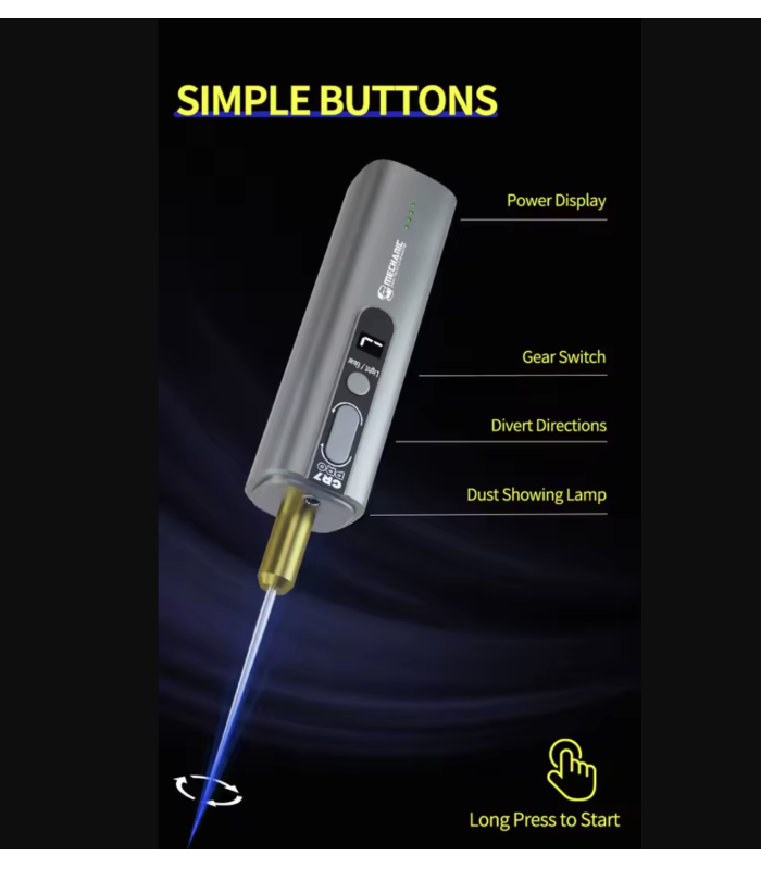 MECHANIC GR7 Pro 7 Speed 2000mAh Glue remover