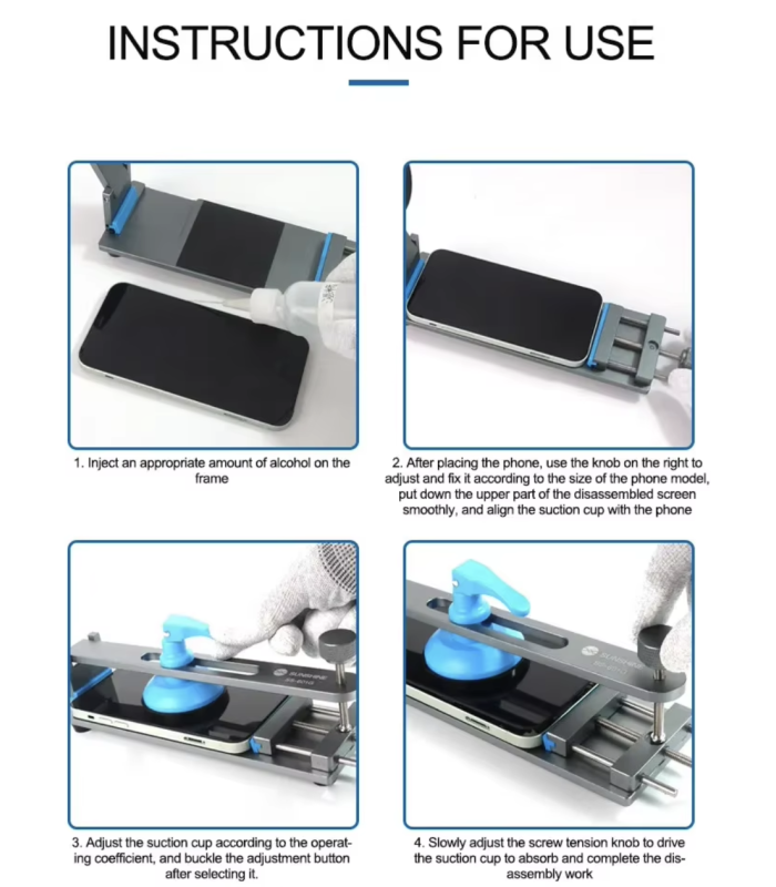 Sunshine SS-601G Phone LCD Screen Separator Quick Removal Clamp Fixture