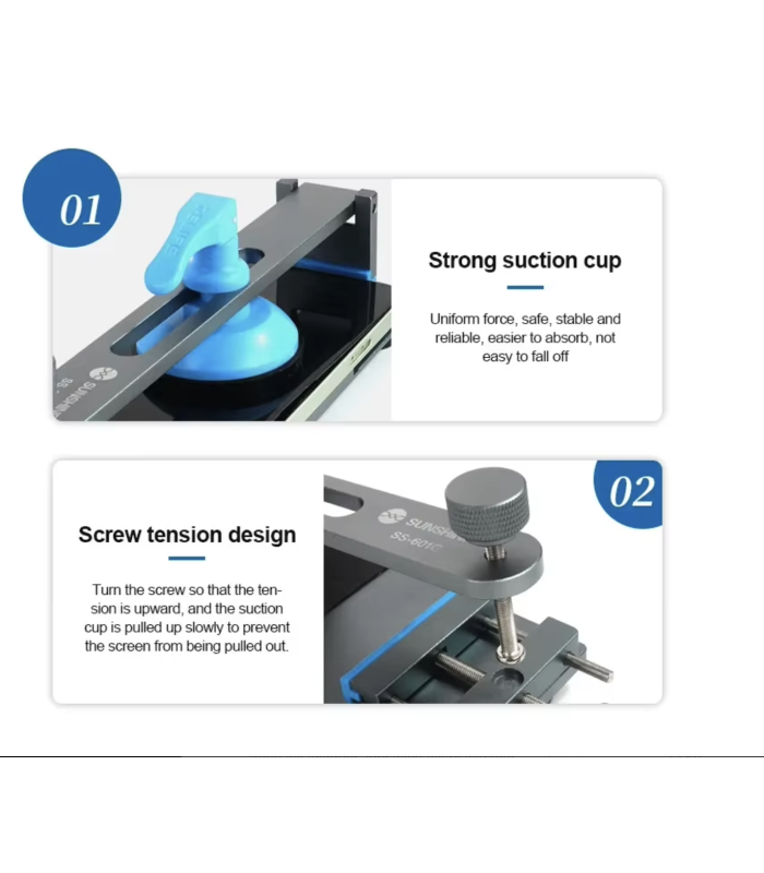 Sunshine SS-601G Phone LCD Screen Separator Quick Removal Clamp Fixture