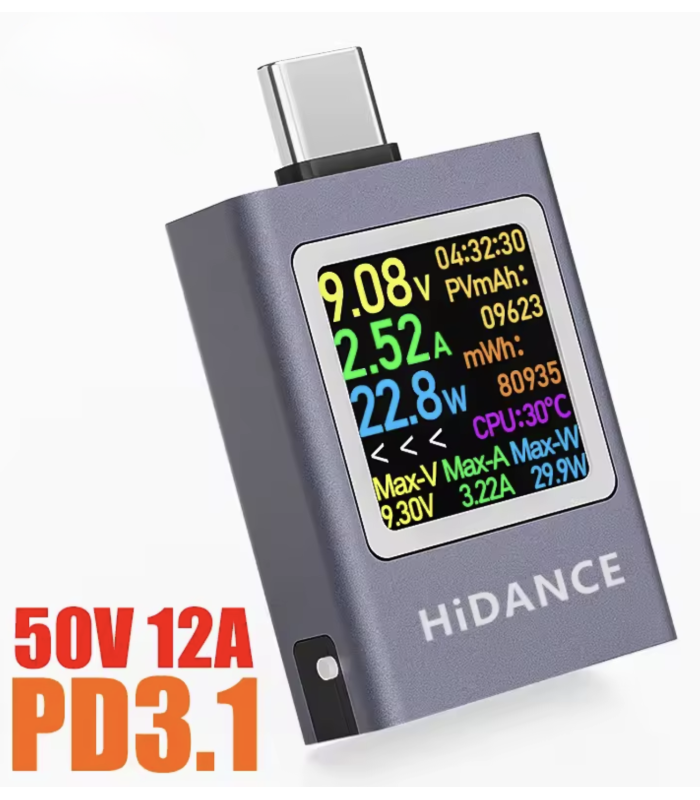 USB Voltage Current Meter Voltmeter Amp Ammeter Type-C tester