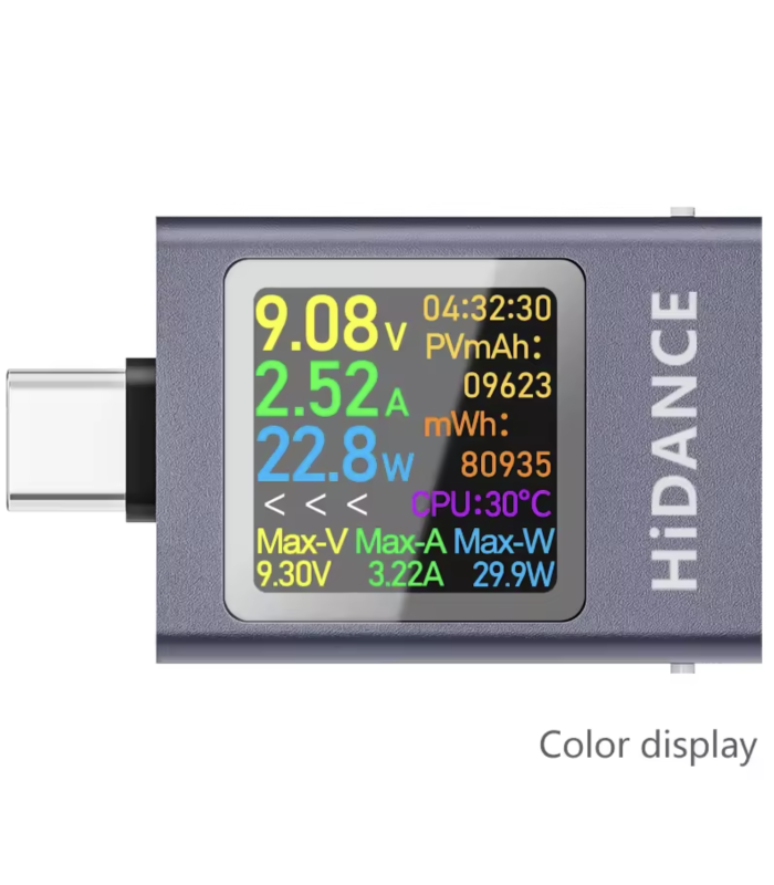 USB Voltage Current Meter Voltmeter Amp Ammeter Type-C tester
