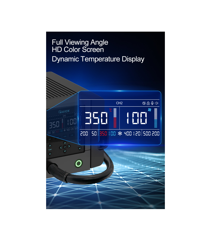 QUICK 861 Pro SMD Station Rework Station Voice Control 1300w