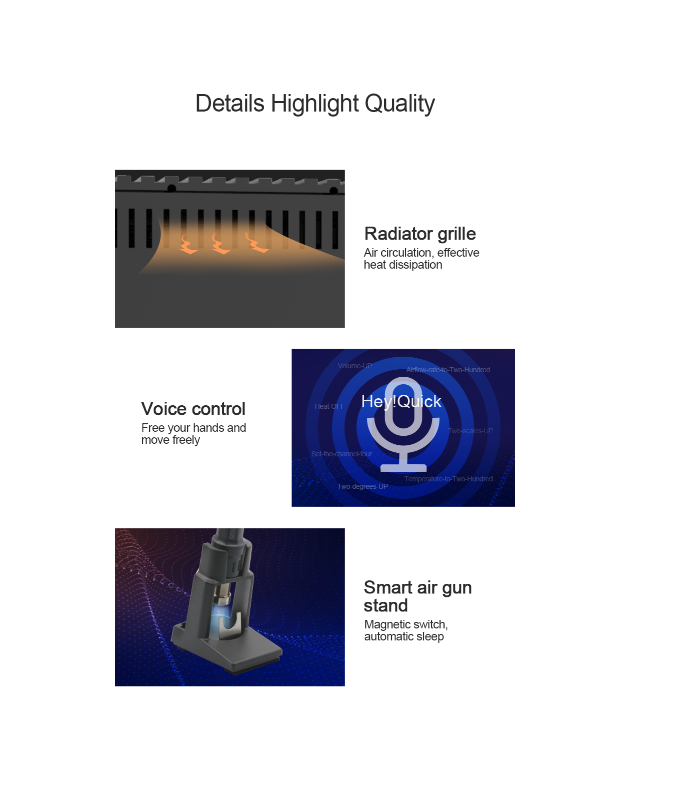 QUICK 861 Pro SMD Station Rework Station Voice Control 1300w