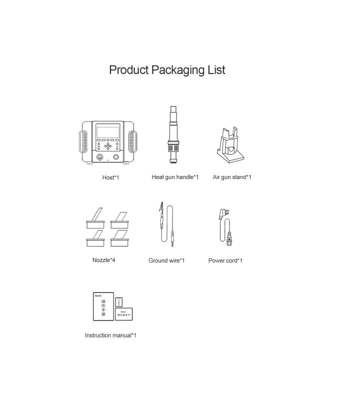QUICK 861 Pro SMD Station Rework Station Voice Control 1300w
