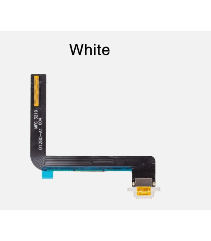 White Apple iPad 9th A2602 Charging Port Connector Flex Cable