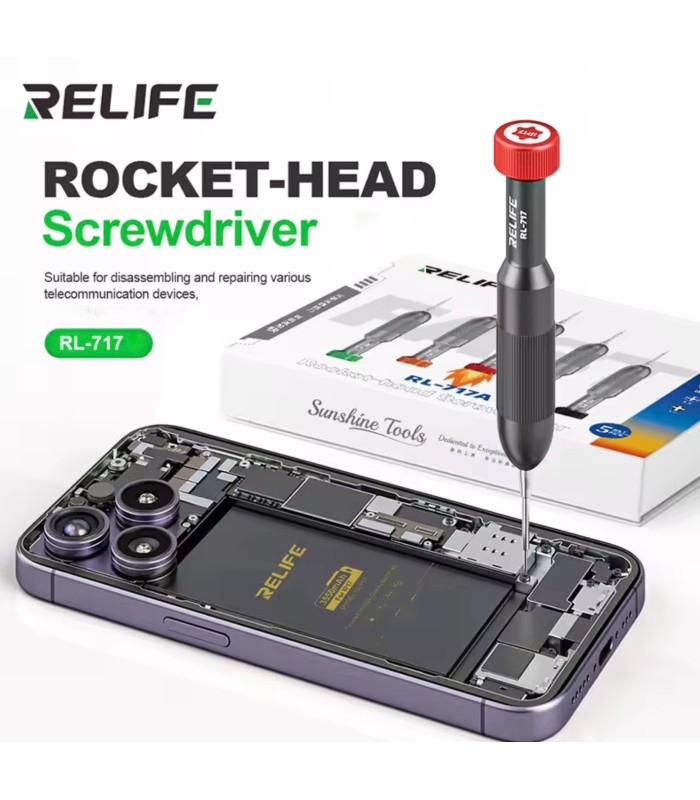 RELIFE RL-717 ip17 Rocket-Head Screwdriver Apple IPhone 17 /pro /max /plus /air
