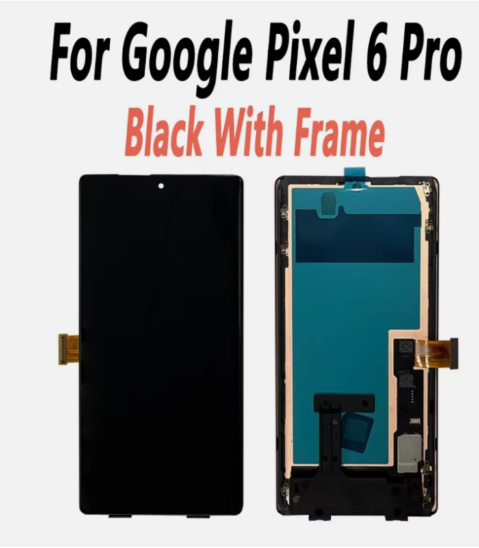 Google Pixel 6 pro OLED LCD Display Screen lens Touch Digitizer with Frame Bezel