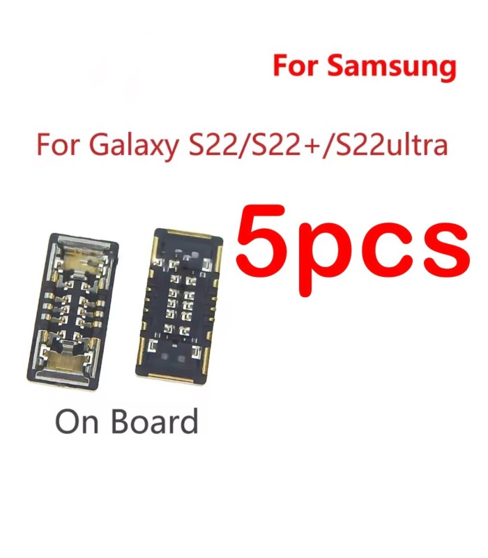 5pcs Samsung Galaxy S22 S22 Plus S22 Ultra on board FPC Battery Connector plug