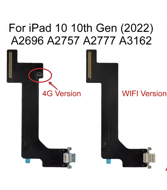 Blue Charging Connector Flex Cable for Apple iPad 2022 10th Gen 4G version