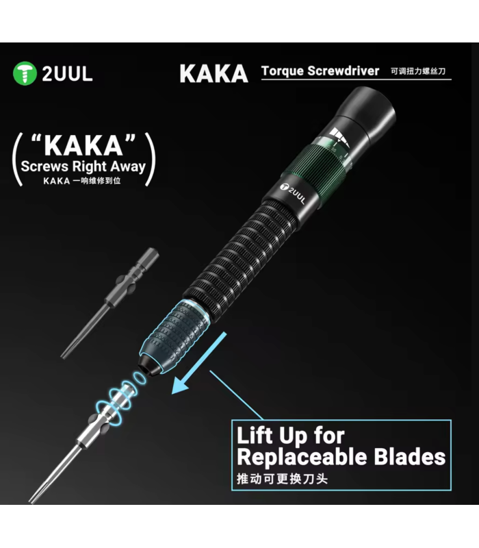2UUL SD20 KAKA Torque Screwdriver Set Magnetic Bit for electronics