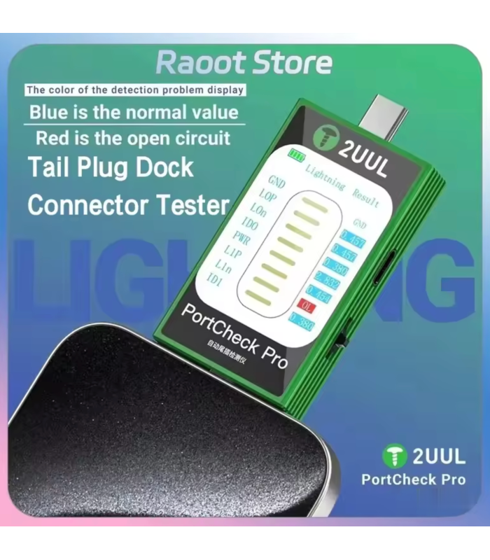 2UUL PW31 PortCheck Pro Type-C 8Pin Interface Automatic Port Detector Tail
