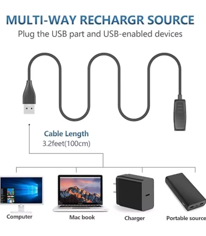 Garmin Forerunner 35 30 230 235 630 USB  Cable Power Charger Charging Data