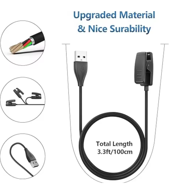 Garmin Forerunner 35 30 230 235 630 USB  Cable Power Charger Charging Data