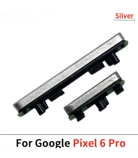 For Google Pixel 6 Pro Gold Side External Power Key Set Volume Up Down Buttons