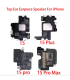 For Apple iPhone 15 Replacement Earpiece Ear top Speaker Module Assembly