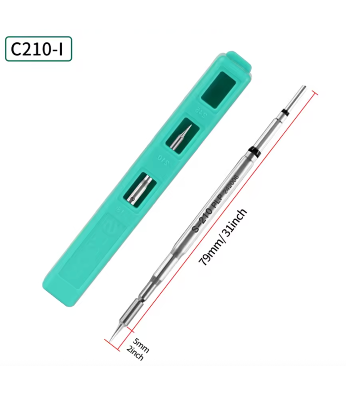 SUGON C210 Series Soldering Iron Tips Tip Compatible with JBC + Other S210 T210