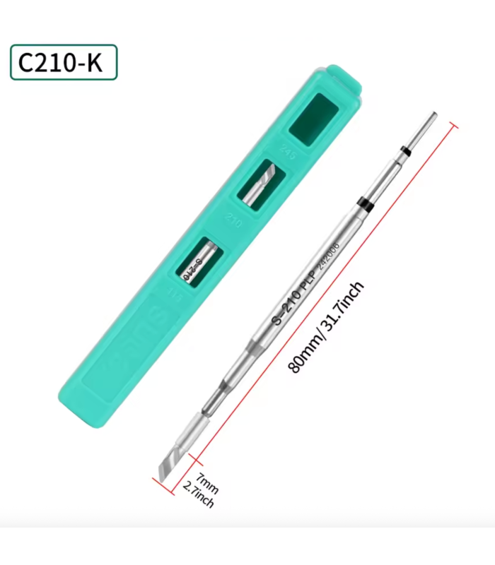 SUGON C210 Series Soldering Iron Tips Tip Compatible with JBC + Other S210 T210