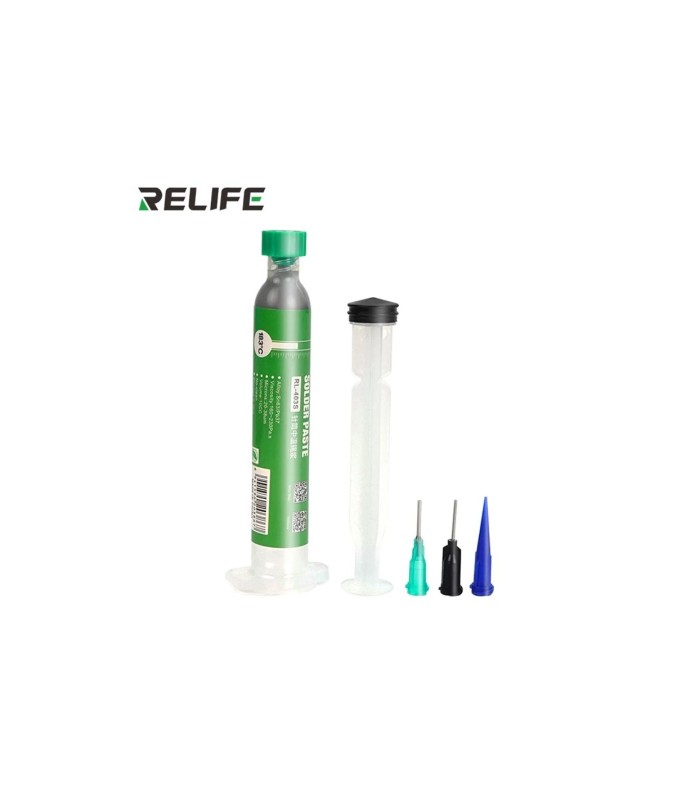 ReLife RL-403s 35g 10cc Low Melt Leaded Solder Paste 183°C Melting Point Full Kit