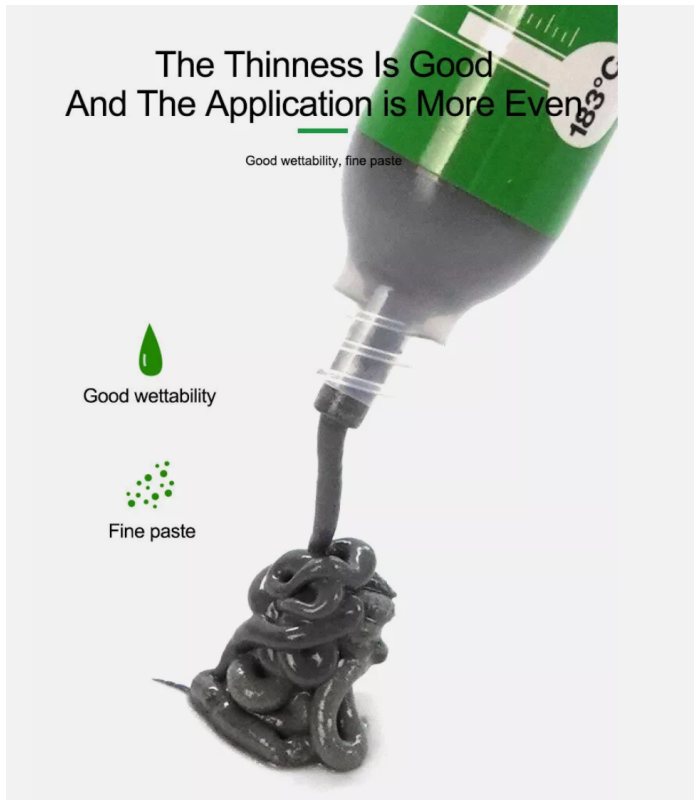 ReLife RL-403s 35g 10cc Low Melt Leaded Solder Paste 183°C Melting Point Full Kit