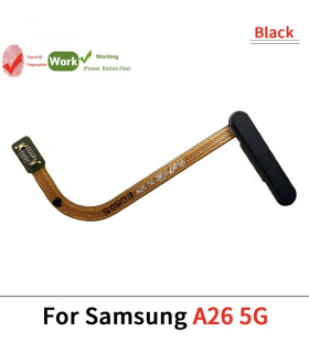 Samsung Galaxy A26 5G A266 Black Fingerprint Sensor Cable Flex Home Button