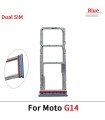 Motorola Moto G14 Blue Sim Card Tray Replacement Dual Simcard Holder