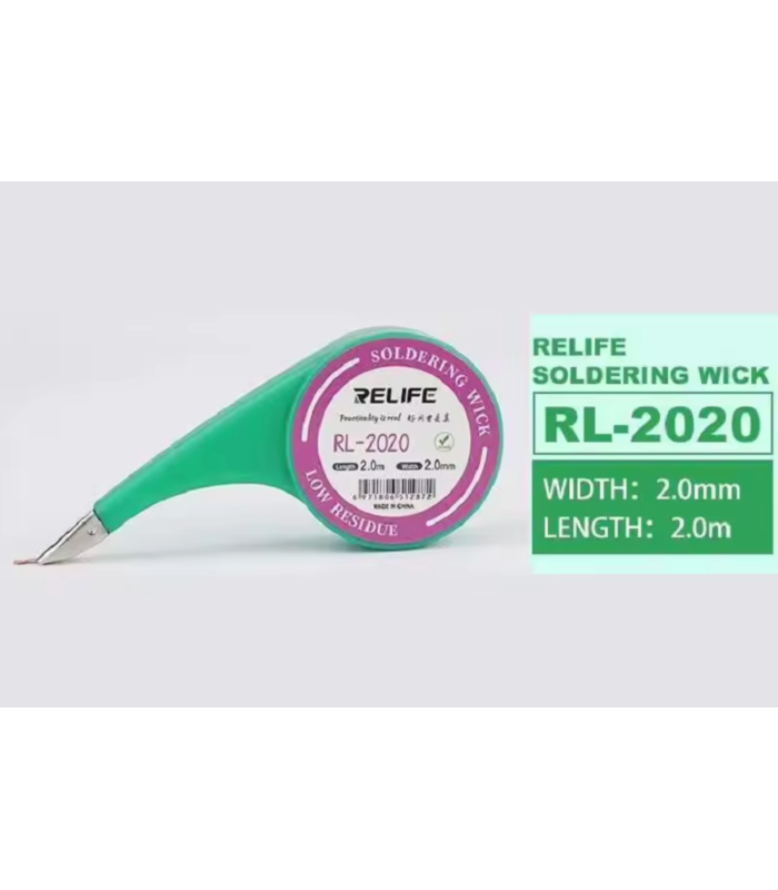 Relife RL-2020 Soldering Wick 2.0mm x 2m Desoldering Wires Tin Remover suction