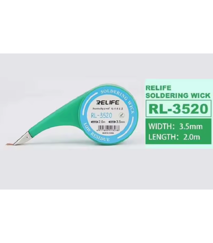 Relife RL-3520 Soldering Wick 3.5mm x 2m Desoldering Wires Tin Remover suction