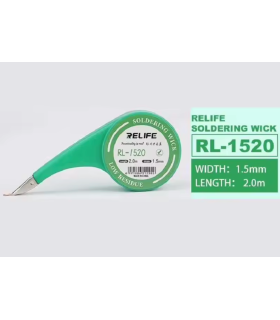 Relife RL-1520 Soldering Wick 1.5mm x 2m Desoldering Wires Tin Remover suction