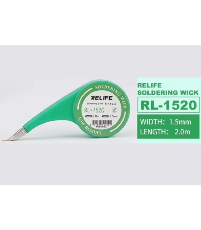Relife RL-1520 Soldering Wick 1.5mm x 2m Desoldering Wires Tin Remover suction