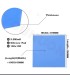 2 PCS SILICONE Blue Thermal Pad 100 x 100 x 0.5 mm thick 6 W/mK Heat Sink