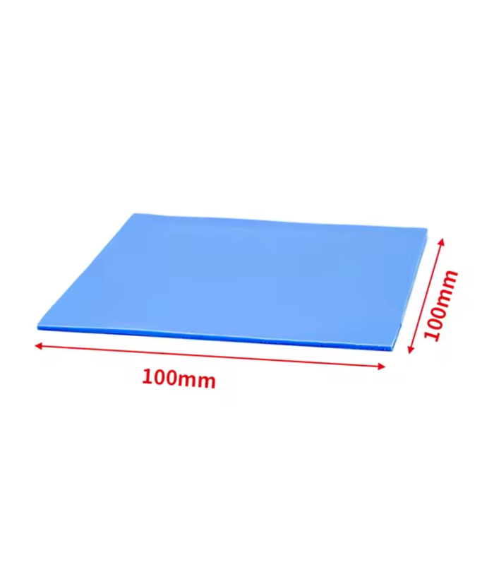 2 PCS SILICONE Blue Thermal Pad 100 x 100 x 2.0 mm thick 6 W/mK Heat Sink