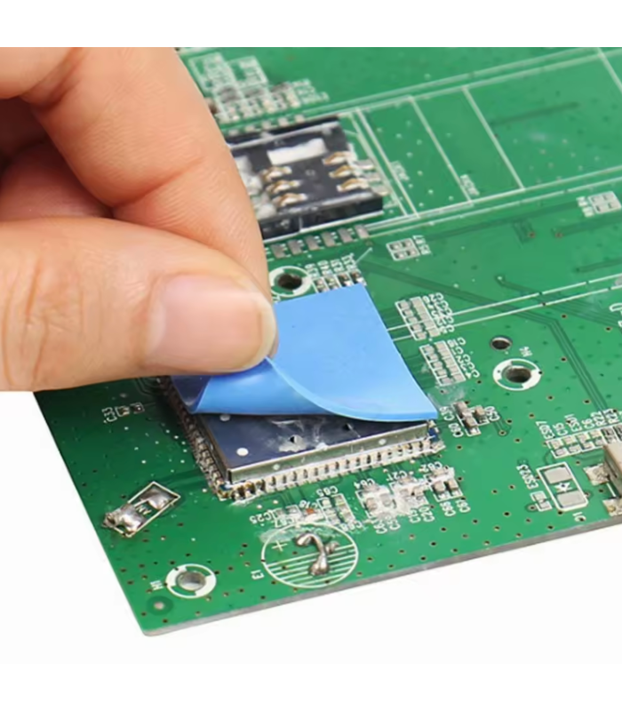 2 PCS SILICONE Blue Thermal Pad 100 x 100 x 4.0 mm thick 6 W/mK Heat Sink