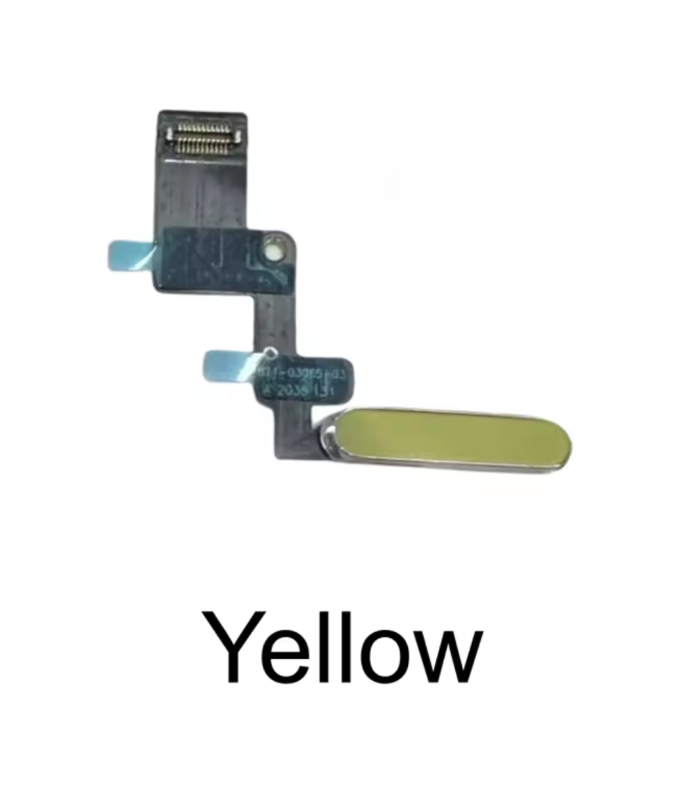 Apple iPad 10th 2022 10.9 Yellow Home Power Button Fingerprint Flex Cable