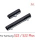 For Samsung Galaxy S22 S22 plus Black Outer Side Power Volume on off Button