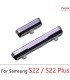 For Samsung Galaxy S22 S22 plus Purple Outer Side Power Volume on off Button