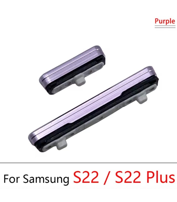 For Samsung Galaxy S22 S22 plus Purple Outer Side Power Volume on off Button