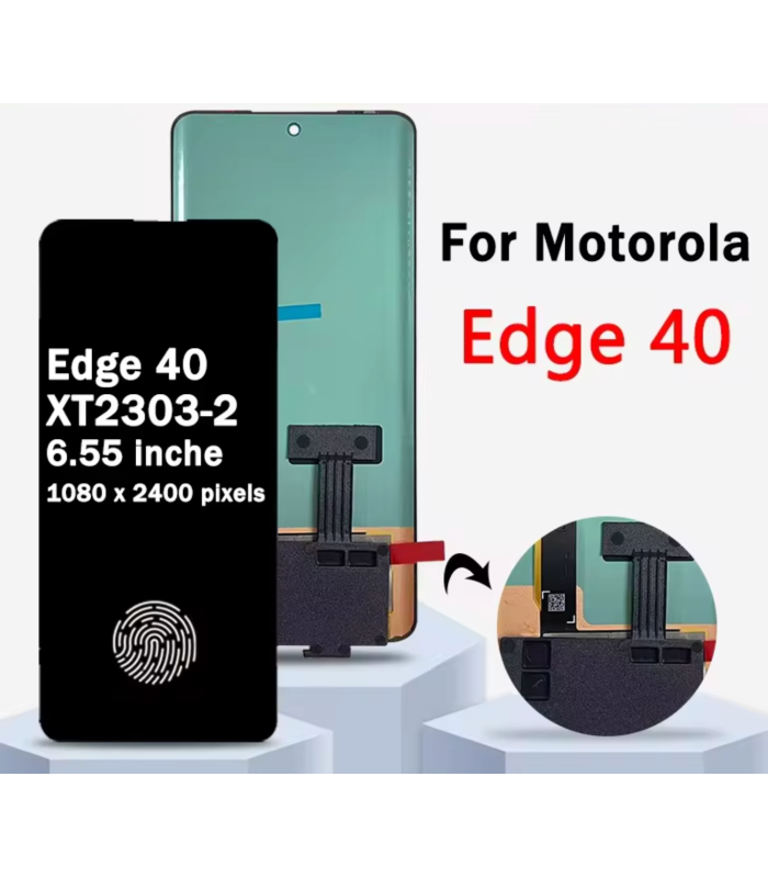 For Motorola Moto Edge 40 XT2303-2 LCD Display Screen Touch Digitizer