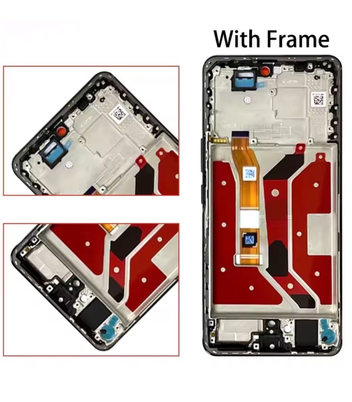 For Honor Magic 7 LITE X9C BRP-NX1 OLED Display LCD Touch Screen Purple Frame