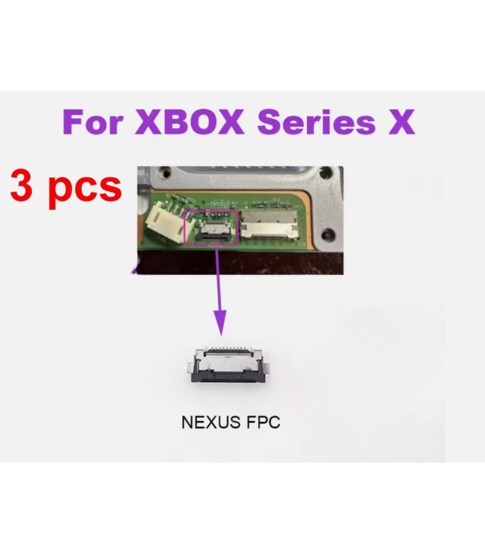 3pcs Power Eject Button Nexus FPC Connector Socket Replacement For Xbox Series X