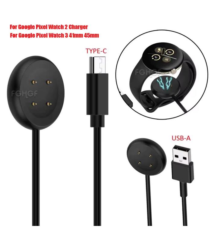 For Google Pixel Watch 2 & Watch 3 Fast Charging Charger Cable Only